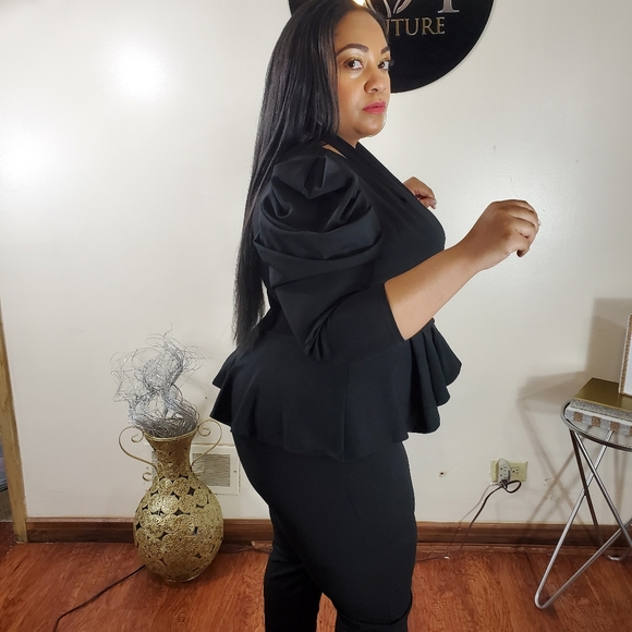 The "Shut It Down" Peplum 1 piece - Picture 4 of 9